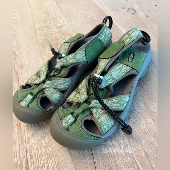 KEEN Venice H2 Hiking Sandals Women's Size 6.5 Green Waterproof - Picture 3 of 7